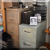 F133. Metal filing cabinets.